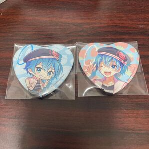 すとぷり いちごまりん ハート型缶バッチ ころん