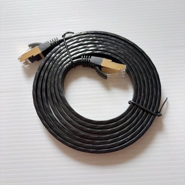 CAT8 フラット LANケーブル 2M イーサネット薄型