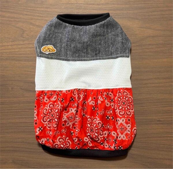 バルーンスカート Mサイズ バンダナ セーラー 犬服 ハンドメイド