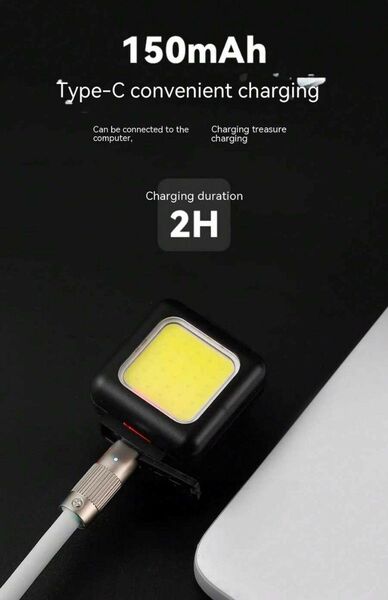 3モード搭載 ABSシェルCOB LEDバルブ付き 高性能 ヘッドライト フロント ライト 自転車330428
