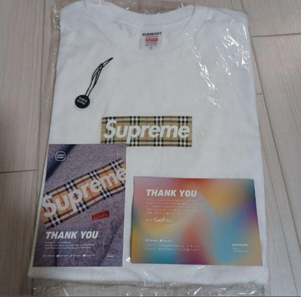 Supreme Burberry Box Logo Tシャツ Mサイズ シュプリーム バーバリー ボックス ロゴ Tシャツ 鑑定済