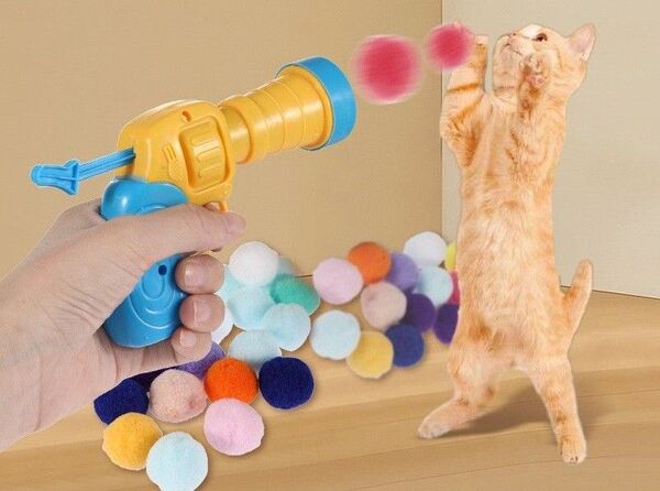 ボールランチャー 猫 ボール 20個入り 猫のおもちゃ 運動不足解消 おもちゃ