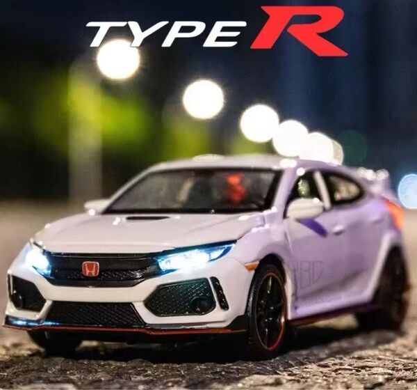 1/32 HONDA CIVIC ホンダ シビック TYPE R ダイキャストミニカー ホワイト色 新品