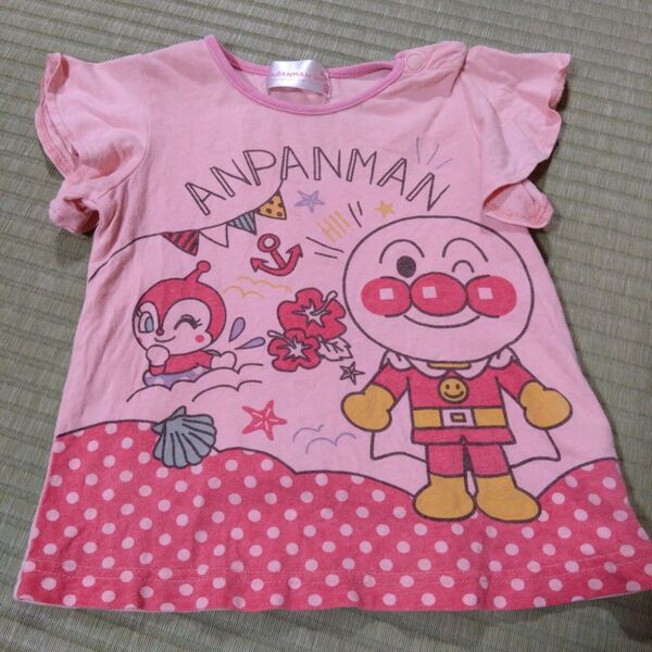100 ピンク アンパンマン ドキンちゃん 半袖 Tシャツ こども服 キッズ 子供服