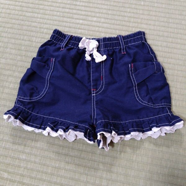 110 半ズボン レース リボン ショートパンツ 女の子 キッズ