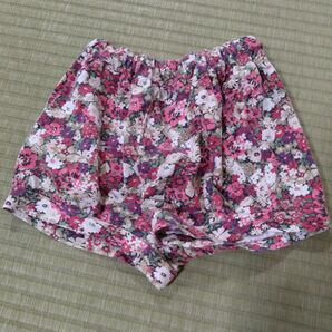 100 花柄 半ズボン パンツ ショートパンツ 女児