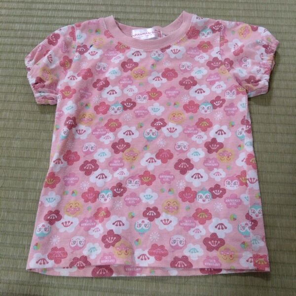 100 ピンク アンパンマン 半袖 Tシャツ 半袖