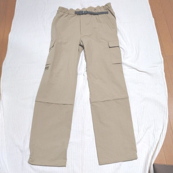 ヘリーハンセン XL トレッキングパンツ カーゴパンツ ベージュ 2way 七分丈にもなります 春夏用 大きいサイズ 美品 P2