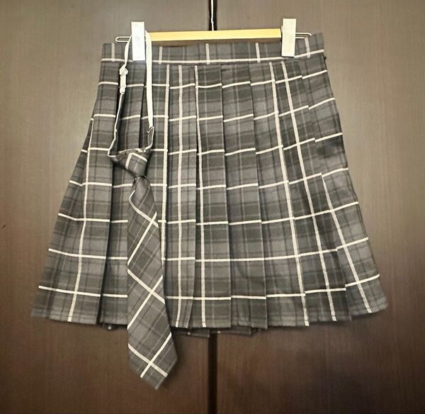 高校生 制服 JK着用 スカート ネクタイ付 ミニスカ 女子 チェック プリーツ スクールスカート 学生服
