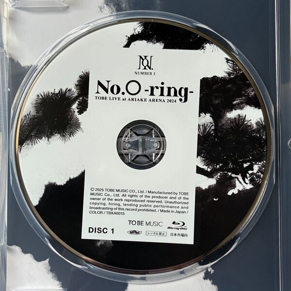 未再生品【24h以内発送】Number_i No.O-ring- Blu-ray【DISC1 本編のみ通常盤】ディスク1枚の販売