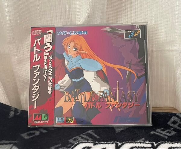 バトルファンタジー 帯付き メガCD マイクロネット MCD メガドライブ MD