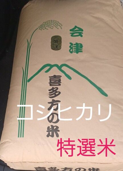 コシヒカリ 特選米 会津産 玄米 30kg 令和6年産 冷蔵保管 全国送料無料