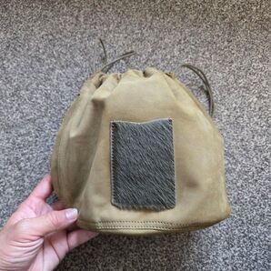 【美品】SLOW × BEAMS 巾着 パーソナルエフェクトバッグ