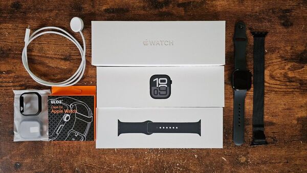 美品 Apple Watch Series10 Cellularモデル 42mm スポーツバンド S/M 付属品完備 おまけ付き