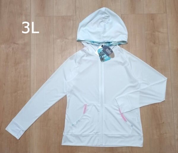 新品 ラッシュガード レディース 3L XL 長袖 水着 大きいサイズ