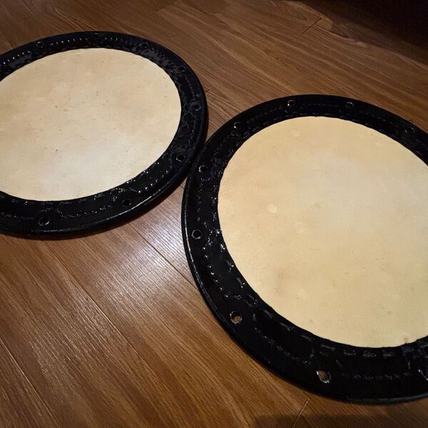 【極美品・新古品】1.6尺桶胴太鼓用皮2枚1組 和楽器 和太鼓