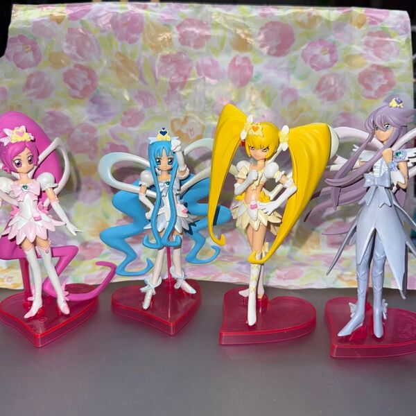 ハートキャッチプリキュア スーパーシルエット キューティーフィギュア 5体まとめ売り 中古品