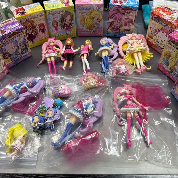 スイートプリキュア キューティーフィギュアとマスコットフィギュアまとめ売り 食玩 ふたりはプリキュア