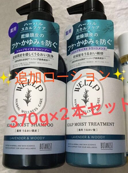 ウェルプ 薬用スカルプケア シャンプートリートメント 各370ml ローション 3本セット 新品未使用 4840円相当