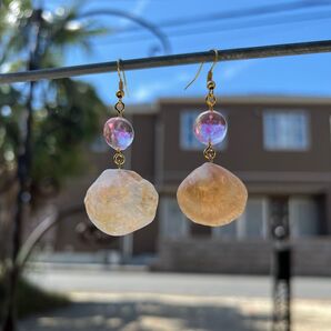 貝殻 ピアス ハンドメイド