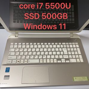 T65/PGD core i7 5500U/SSD500GB 【Windows11】