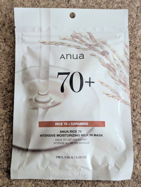 アヌア anua Anua Rice 70+ Ceramide シートマスク 7枚入り