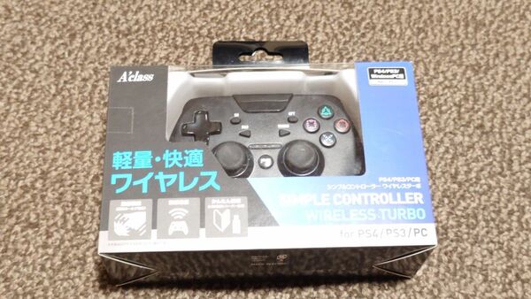 アクラス PS4/PS3/PC用シンプルコントローラー ワイヤレスターボ