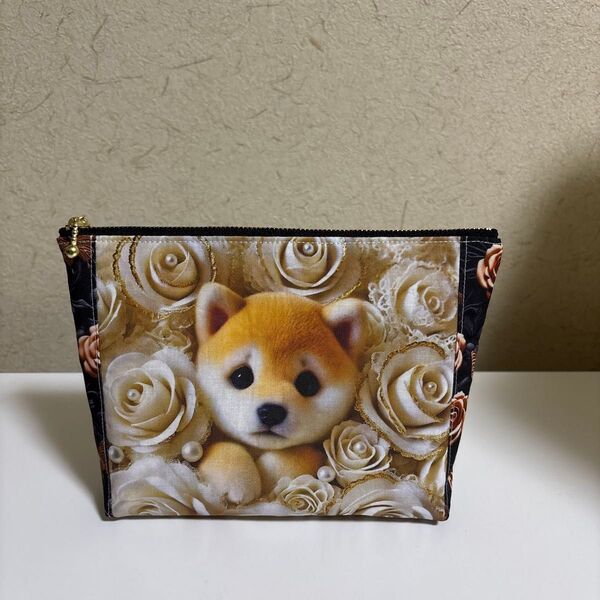 柴犬 ハンドメイドポーチ