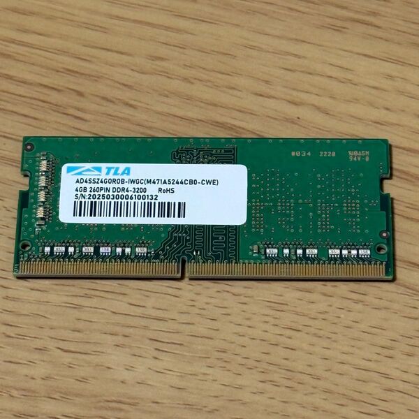 SAMSUNG DDR4 SO-DIMM 4GB PC4-3200