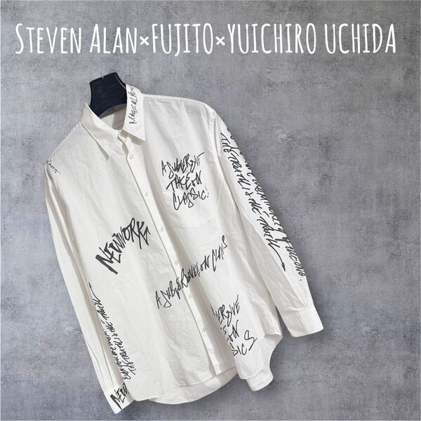 Steven Alan×FUJITO×YUICHIRO UCHIDA長袖シャツオーバーサイズS