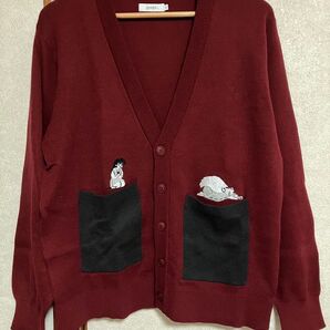 新品 グラニフ カーディガン 犬夜叉 刺繍 サイズS