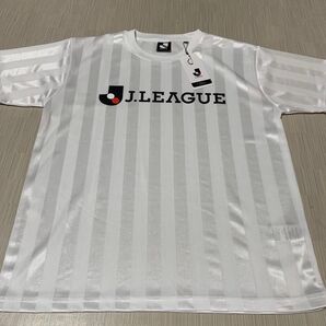 早い者勝ち J.LEAGUE ホワイトストライプシャツ 新品タグ サッカー フットサル