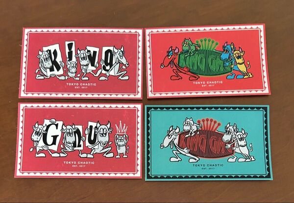 King Gnu ローソン ステッカー 全4種類