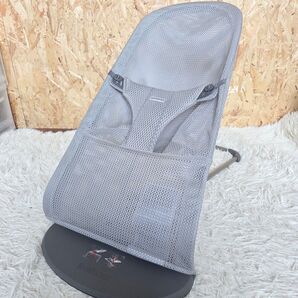 美品 ベビービョルン バウンサー メッシュ グレー グレージュ