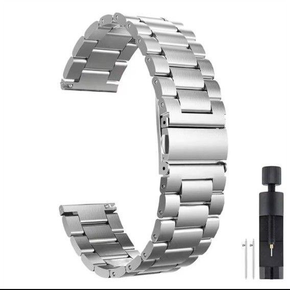 スマートウォッチ 時計 20mm ベルト ステンレス バンド