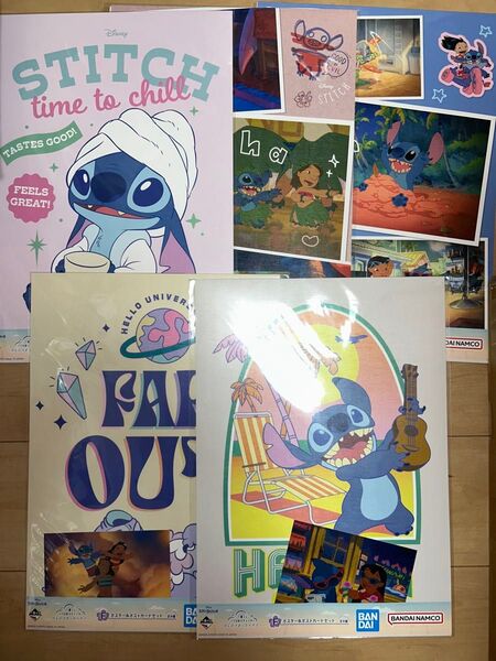リロ&スティッチ 一番くじ F賞 ポスター ポストカード 5種