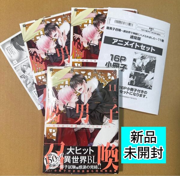 ★新品未開封★腐男子召喚(11) 通常版 アニメイト有償特典16P小冊子・4Pリーフレット・ペーパー付 藤咲もえ