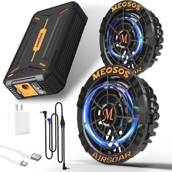 30V 作業服対応 空調作業服 30000mAh ファンバッテリーセット 大容量 サイクリング ツーリング 海水浴 海 海岸 夏