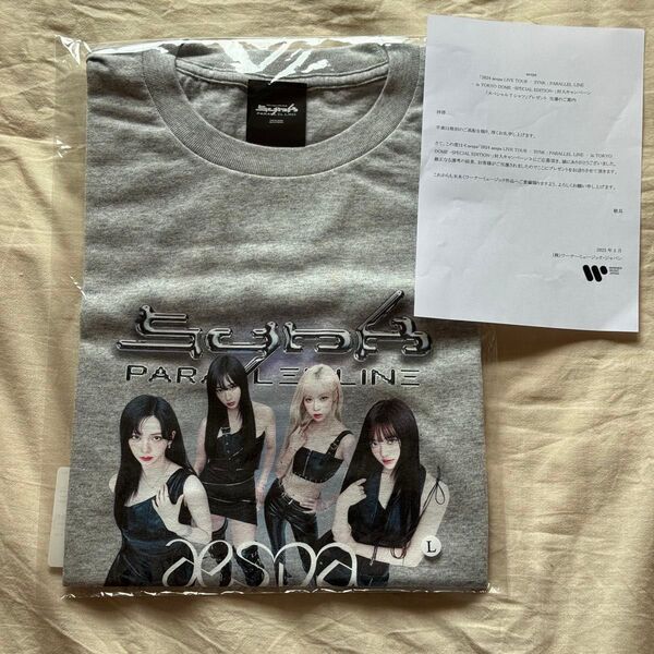 aespa 東京ドーム限定 Tシャツ Lサイズ グレー 200名限定 当選品
