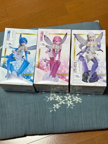 未開封 Re:ゼロから始める異世界生活 フィギュア レム ラム エミリア ラウンドワン