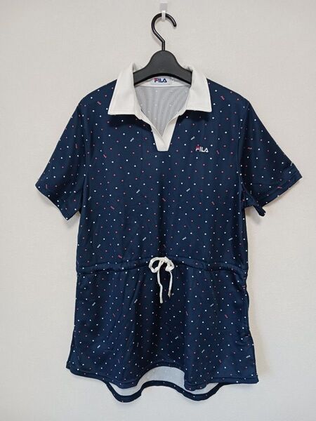 FILA フィラ チュニック ワンピース 3L★ゴルフ テニス 半袖 ポロシャツ
