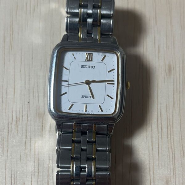 SEIKO SPIRIT 腕時計 メンズ シルバー×ゴールド