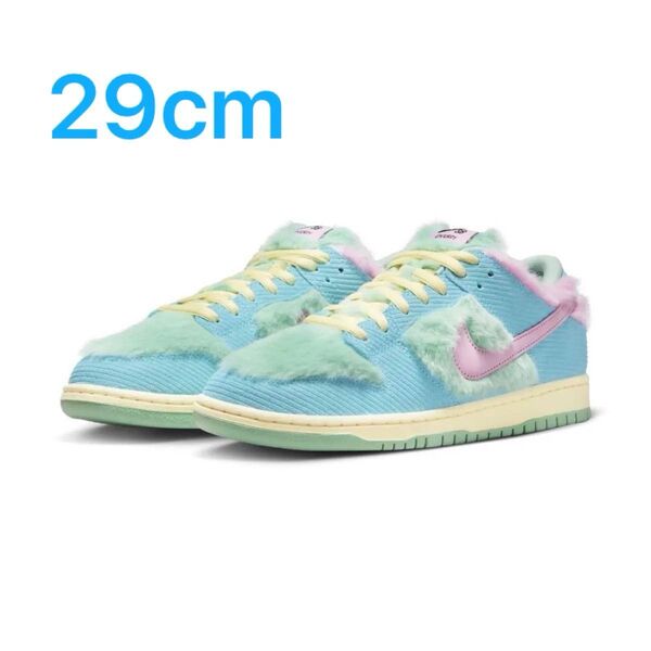 VERDY × Nike SB Dunk Low Pro QS "Visty Blue Gaze and Enamel Green