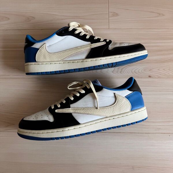 Travis Scott Fragment Nike Air Jordan 1 Low OG SP "Military Blue"