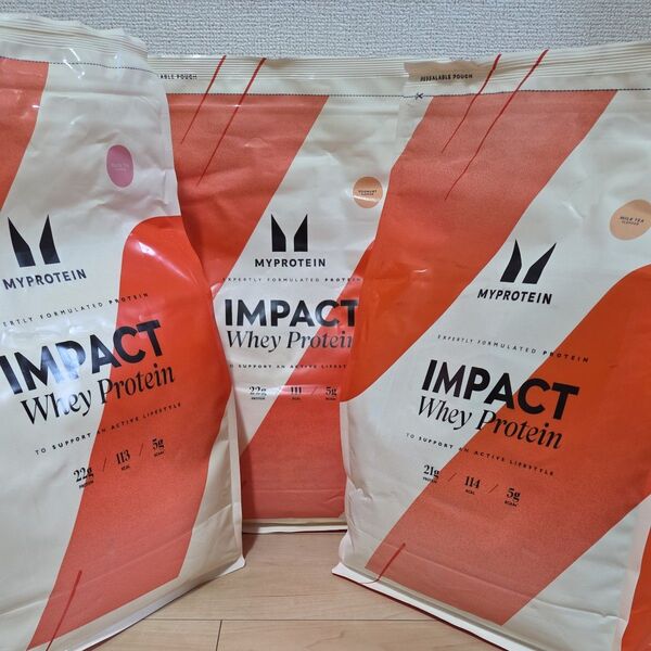マイプロテイン IMPACTWHEY 2.5kg x 3 7.5kgピーチティー ヨーグルト ミルクティー
