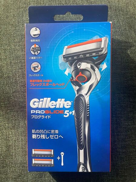 ジレット プログライド フレックスボール マニュアル 髭剃り (本体+替刃2個付) (新品)