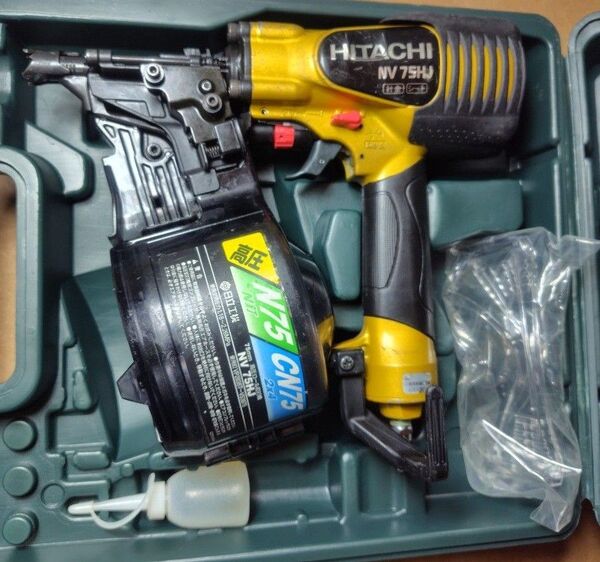 HITACHI 日立工機 NV75HJ 高圧 エア 釘打機 釘打ち機 ハイコーキ
