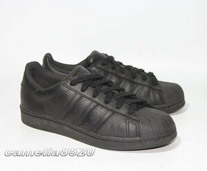 アディダス スーパースター AF5666 黒 ブラック レザー US5 UK4.5 23cm 中古 美品 adidas SUPERSTAR 