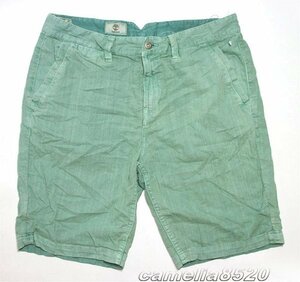 Timberland Timberland short pants cotton flax . green W33 waist 86cm new goods exhibition goods AB0343