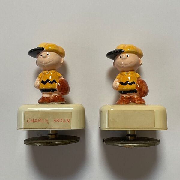PEANUTS スヌーピー チャーリーブラウン ビンテージ 陶器 オルゴール レトロ フィギュア